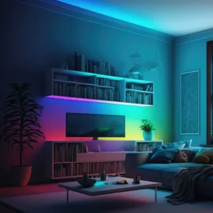 Intelligenter RGB COB LED-Streifen 24V 12W/m seitlich – 10mm, IP20, 5m – Produktansicht