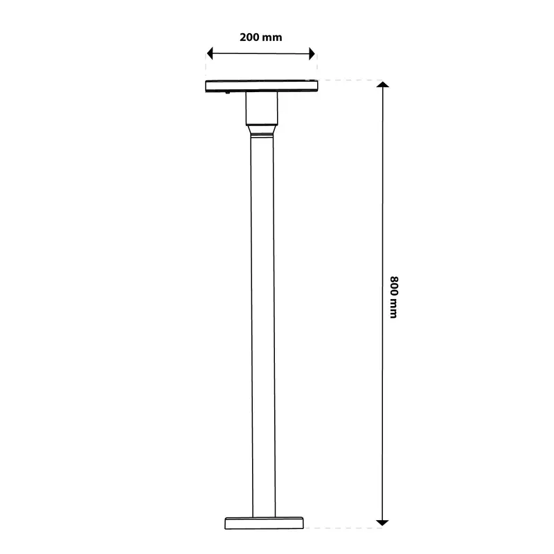 CCT LED 12W 3000-6500K IP65 CORTUS LUMILED Gartenpfostenlampe – Bild 5