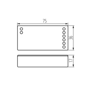 Controller für LED-Streifen CTRL 12/24V RGBW CCT Weiß KANLUX