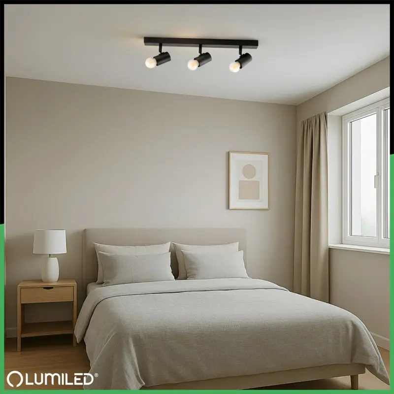 Deckenleuchte SPOT TUBA Reflektor Halogenleuchte 3x E27 GLASA LUMILED – Bild 2