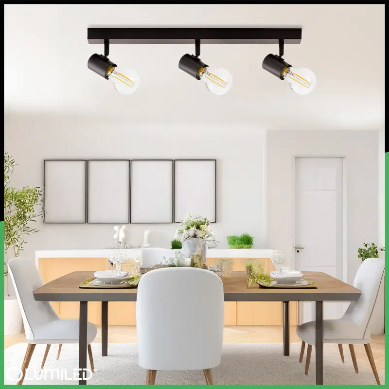 Deckenleuchte SPOT TUBA Reflektor Halogenleuchte 3x E27 GLASA LUMILED – Bild 3