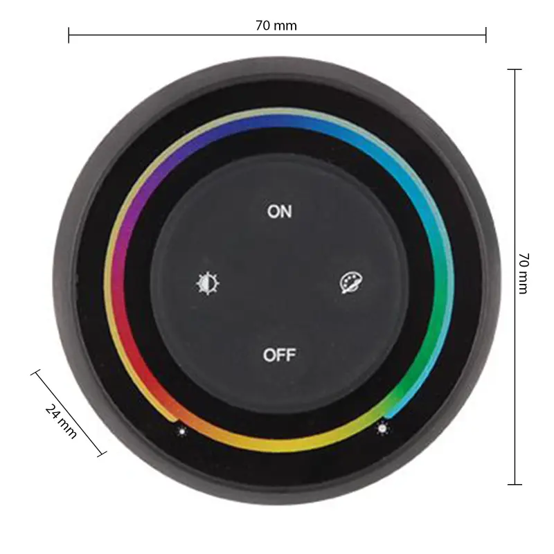 Fernsteuerung für LED-Streifen Mono RF Touch für Dimmer S2-B Masterled – Bild 2