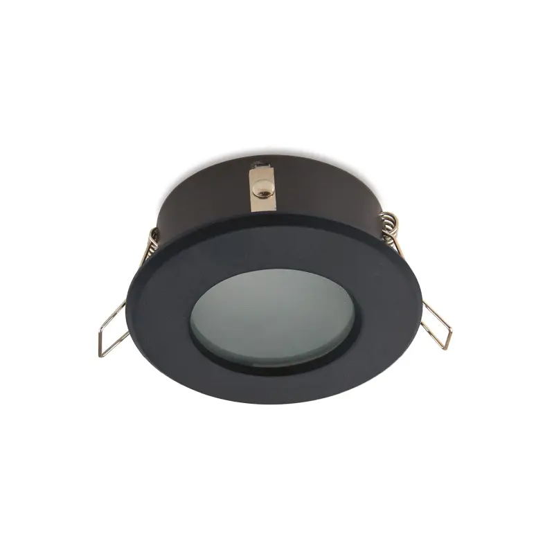 Flush-mounted GU10 Halogen Einbaustrahler Schwarz Rund Kobi – Bild 2