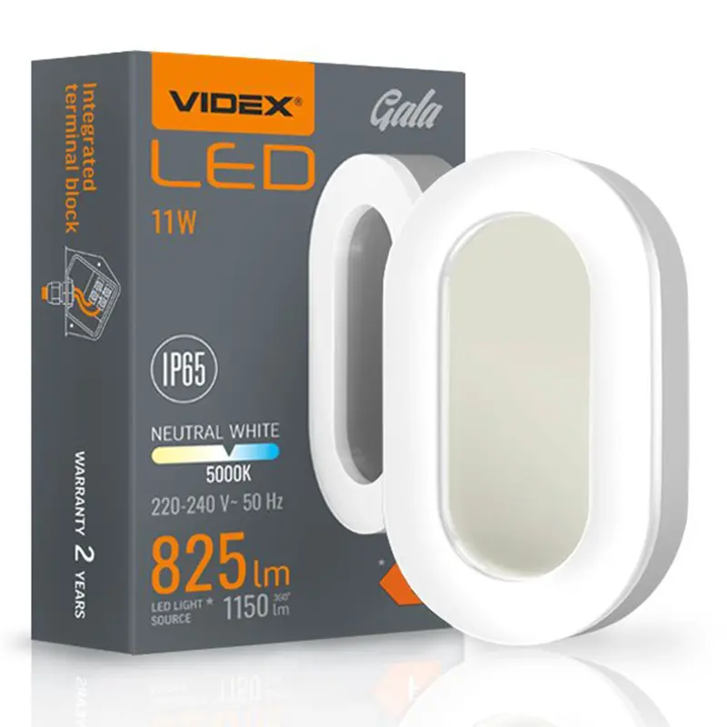 Gartenlampe Elevation Wandleuchte PLAFON LED 11W 5000K GALA VIDEX