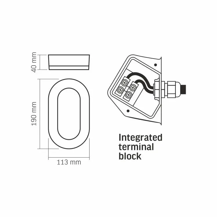 Gartenlampe Elevation Wandleuchte PLAFON LED 11W 5000K GALA VIDEX – Bild 5