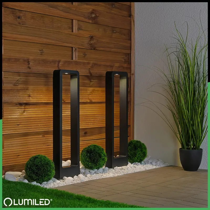 Gartenleuchte 10W, Außenstehleuchte Pollerleuchte 60cm ERICA LUMILED – Bild 2