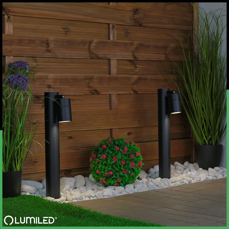 Gartenleuchte GU10, Außenstehleuchte Pollerleuchte 45cm LUMILED – Bild 4