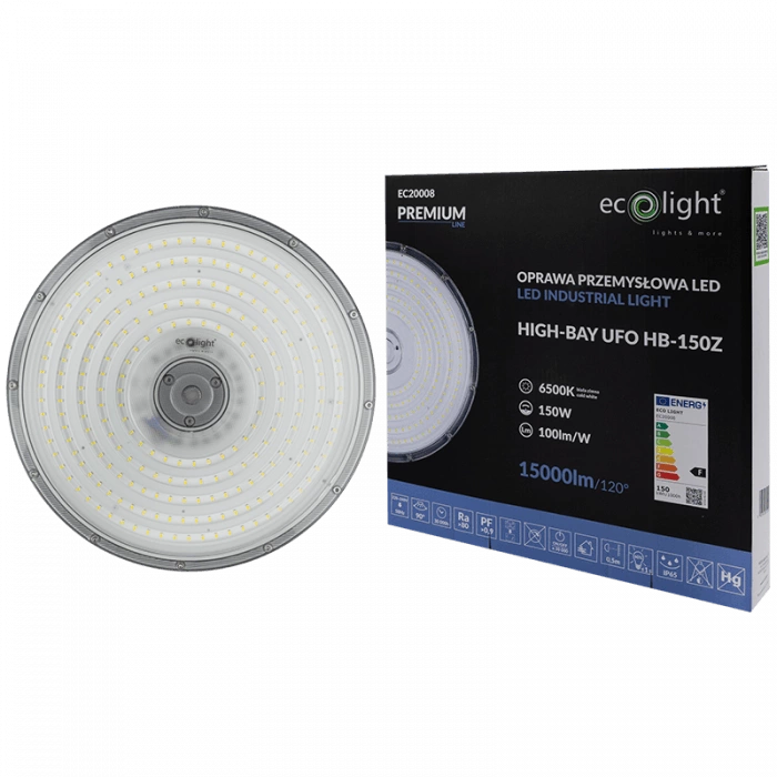 Eco Light LED Hallenstrahler 150W 6500K – 15.000 lm, IP65