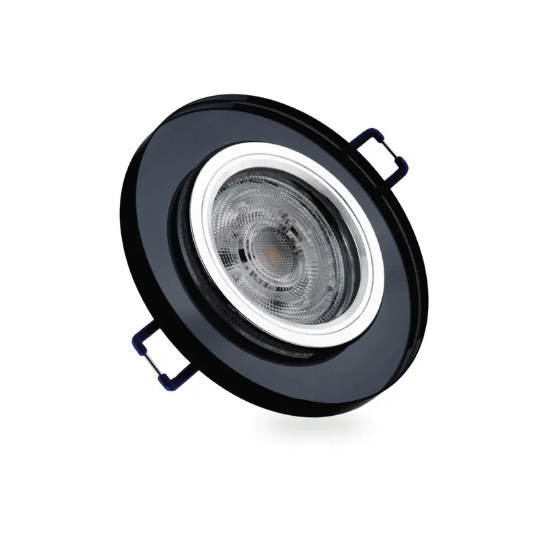 Glas-Einbaustrahler GU10, MR16 Einbauspot HALOGEN Runde Fest Schwarz ARIEL LUMILED – Bild 4
