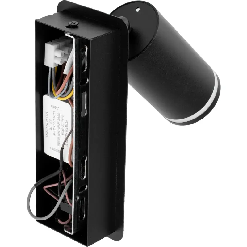 GU10 RING Wandleuchte mit USB und Schalter schwarz – Bild 5