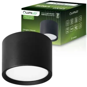 HALOGEN-Anbauleuchte SUNLA Tuba Gx53 LED Spot Wandleuchte Deckenzylinder Schwarz LUMILED