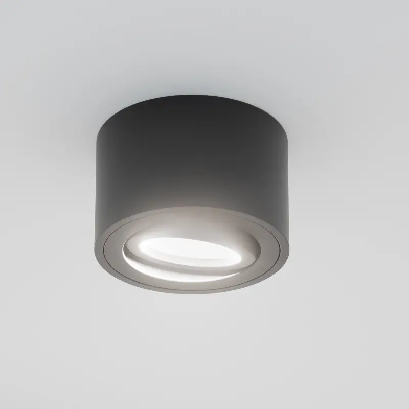Halogen-Aufbauleuchte Aufbauspot 50mm beweglich Runde Schwarz AMAT-S LUMILED – Bild 3