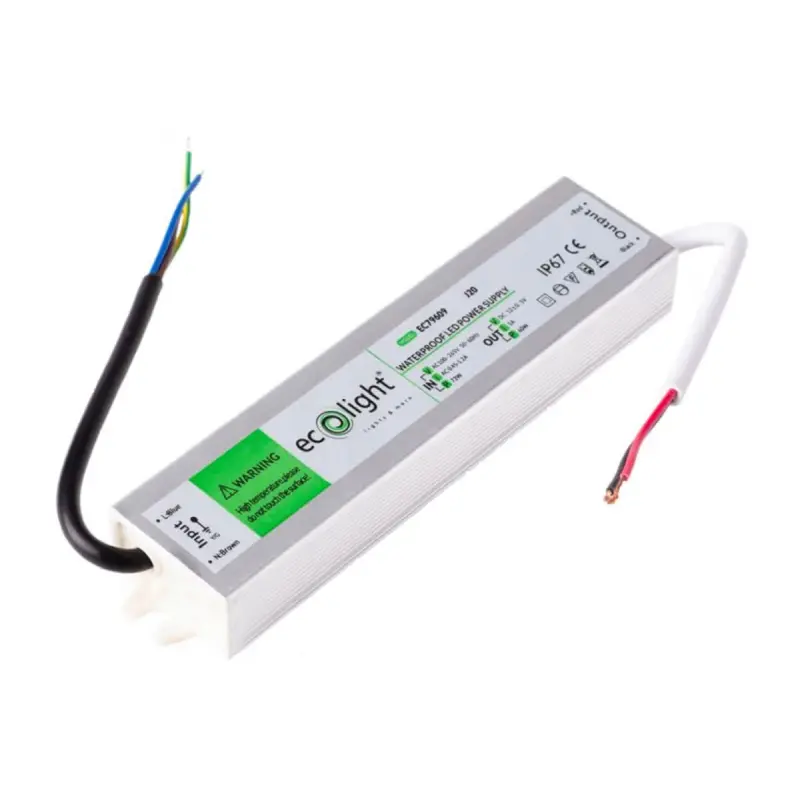 Hermetisches Spannungs-LED-Netzteil IP67 60W 12V Ecolight – Bild 2