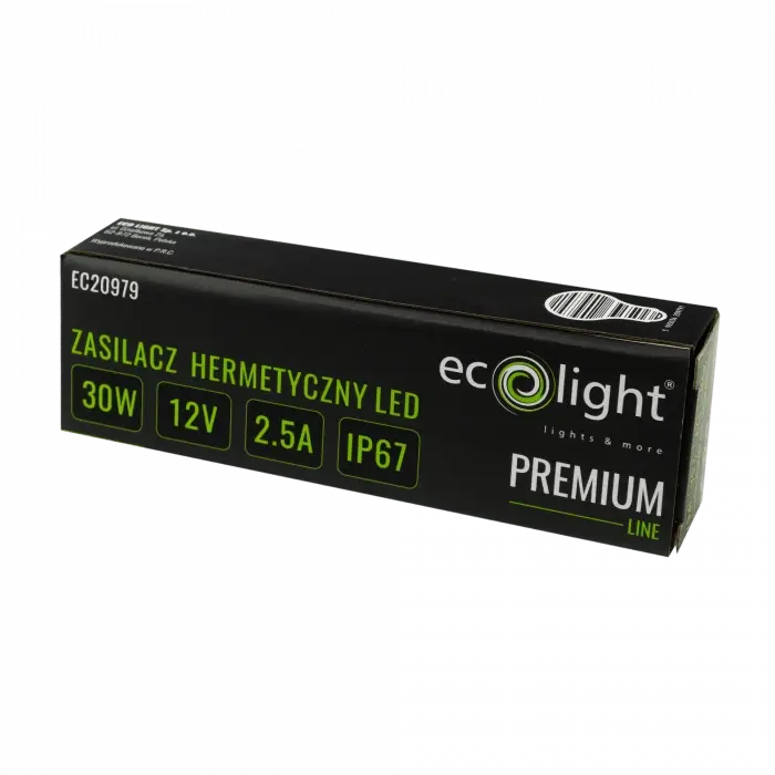 IP67 30W 12V Premium Ecolight gekapseltes LED-Netzteil – Bild 3