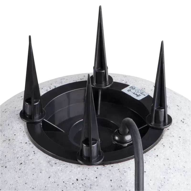 KANLUX Outdoor Geschliffene STONO STONE BALL E27 IP65 20cm Grau – Bild 2