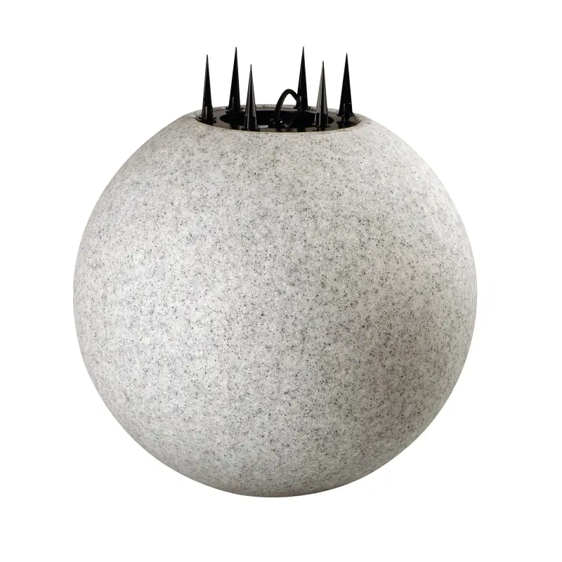 KANLUX Outdoor Geschliffene STONO STONE BALL E27 IP65 20cm Grau – Bild 4