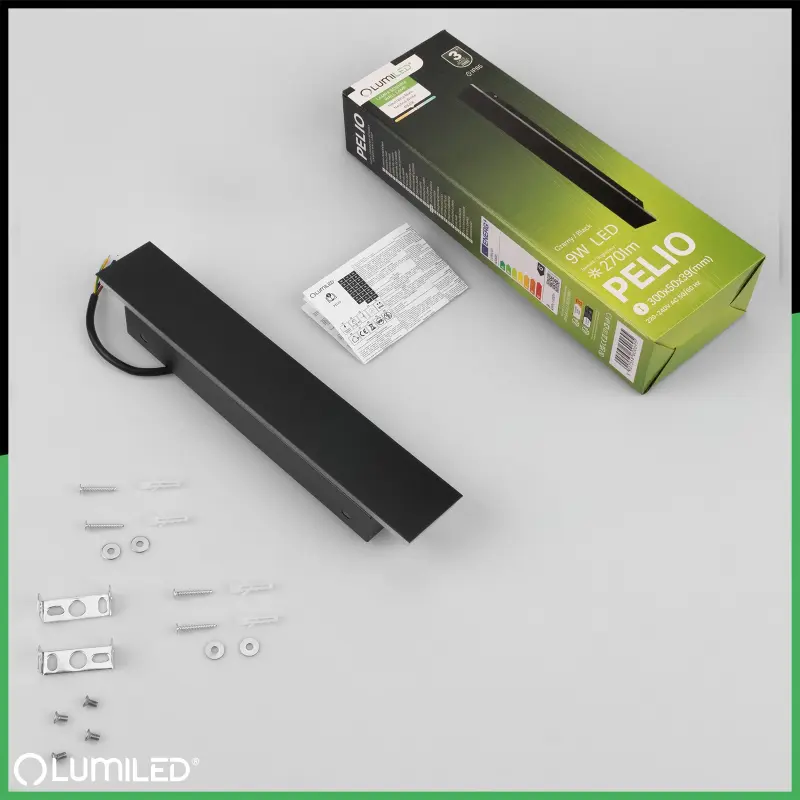 LED-Aufbauleuchte PELIO Wandleuchte 9W 4000K IP65 LUMILED – Bild 4