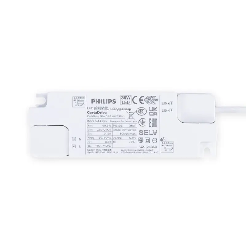 LED Backlit Einbaupanel 120×30 cm 36W Warmweiß 3000 K – Philips, UGR22, IP40 – Detailansicht 5