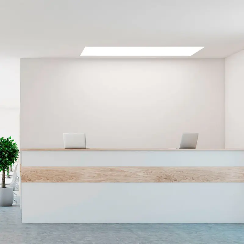 LED Backlit Einbaupanel 120×30 cm 36W Neutralweiß 4000 K – Philips, UGR22, IP40 – Detailansicht 4