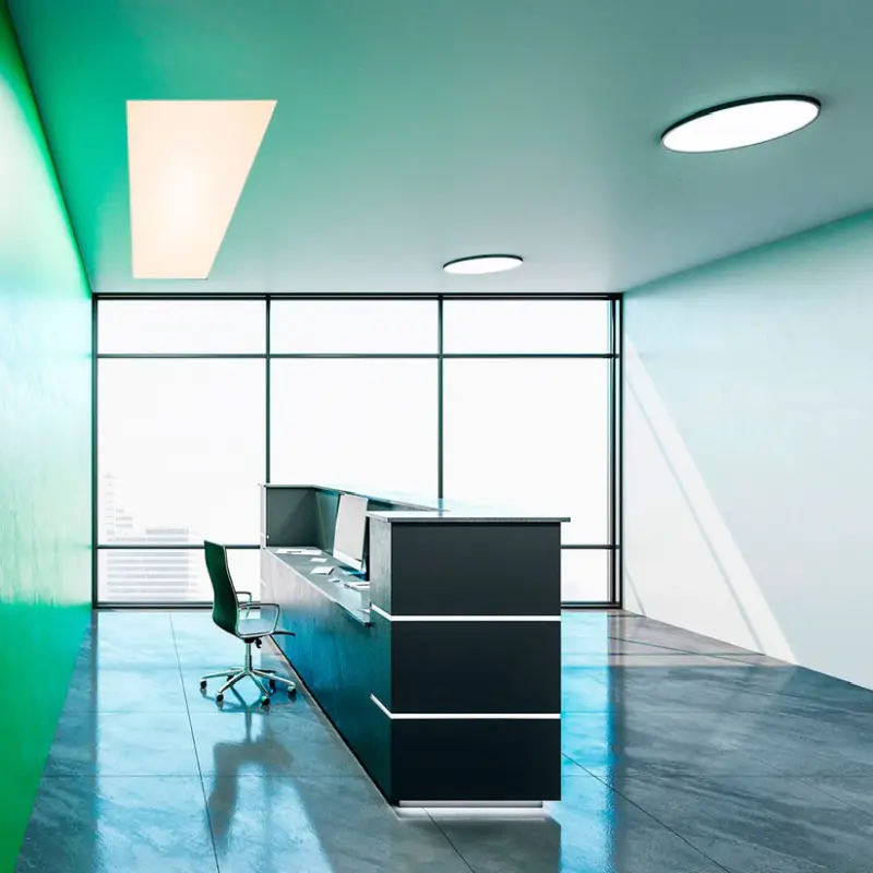LED Backlit Einbaupanel 120×30 cm 36W Neutralweiß 4000 K – Philips, UGR22, IP40 – Detailansicht 7