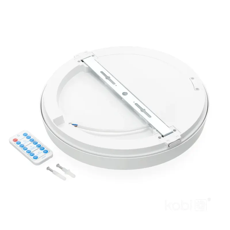 LED-Badezimmer-Deckenleuchte Aufputz 24W 2520lm 4000K 120° mit Bewegungs- und Dämmerungssensor Weiß IP65 Nairos Kobi – Bild 3
