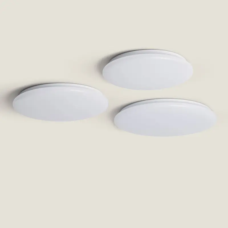 LED Deckenleuchte 24W Ø400 mm 3000K Weiß – Calixia – Bild 4
