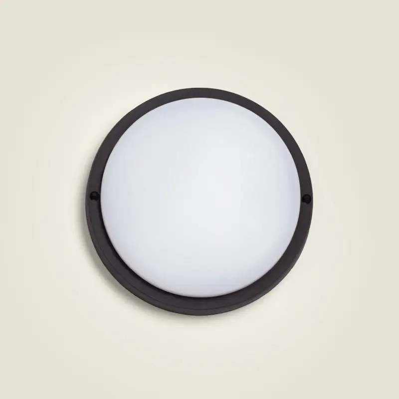 LED Außen-Deckenleuchte 25W IP65 Ø175 mm 3000K Schwarz – Hublot – Bild 3