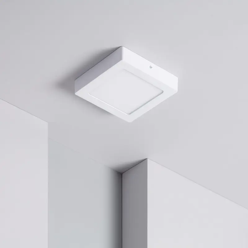 Ledkia LED-Deckenleuchte eckig 12W 6000K Weiß – 880 lm – Produktansicht