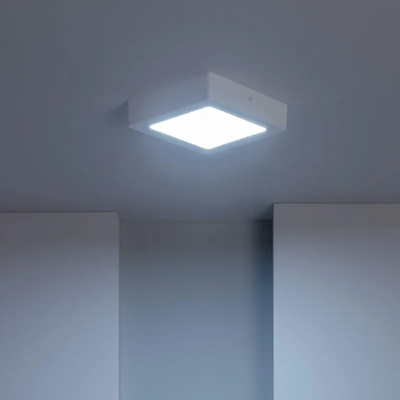 Ledkia LED-Deckenleuchte eckig 12W 6000K Weiß – 880 lm – Produktbild 3
