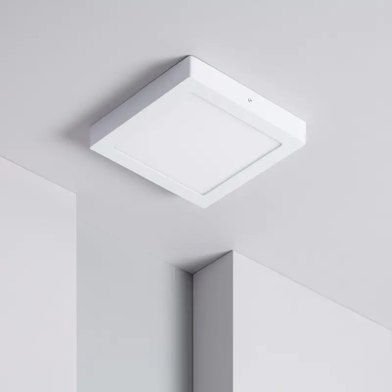 Ledkia LED-Deckenleuchte eckig 18W 4000K Weiß – 1440 lm – Produktansicht
