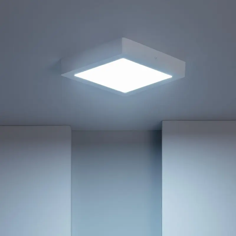 Ledkia LED-Deckenleuchte eckig 18W 6000K Weiß – 1440 lm – Produktbild 2