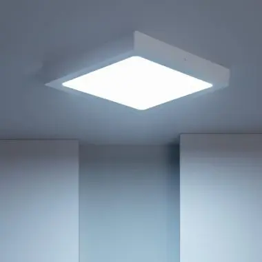 Ledkia LED-Deckenleuchte eckig 24W 6000K Weiß – 1900 lm, 301×301 mm – Produktbild 2