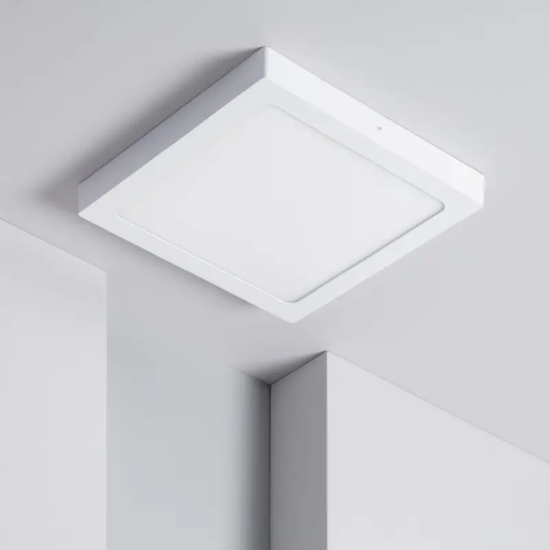 Ledkia LED-Deckenleuchte eckig 24W 6000K Weiß – 1900 lm, 301×301 mm – Produktansicht