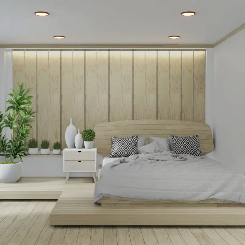 LED Deckenleuchte rund 18W CCT Holzoptik – Maße Ø230 × 25 mm