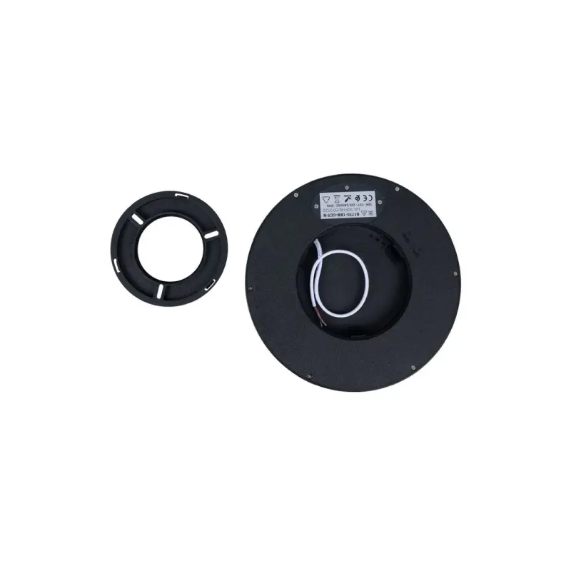 LED Deckenleuchte rund 18W CCT Schwarz – Anwendung im Innenraum