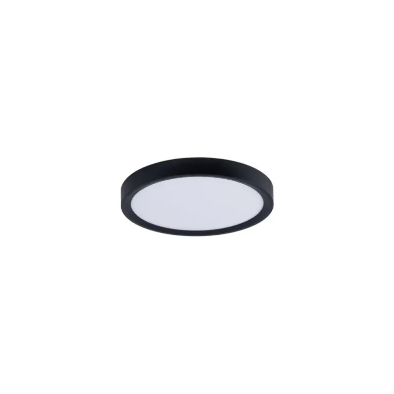 LED Deckenleuchte rund 18W CCT Schwarz – Frontansicht