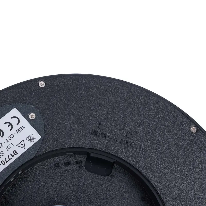 LED Deckenleuchte 18W CCT Schwarz – Lichtfarben 3000K 4000K 6500K