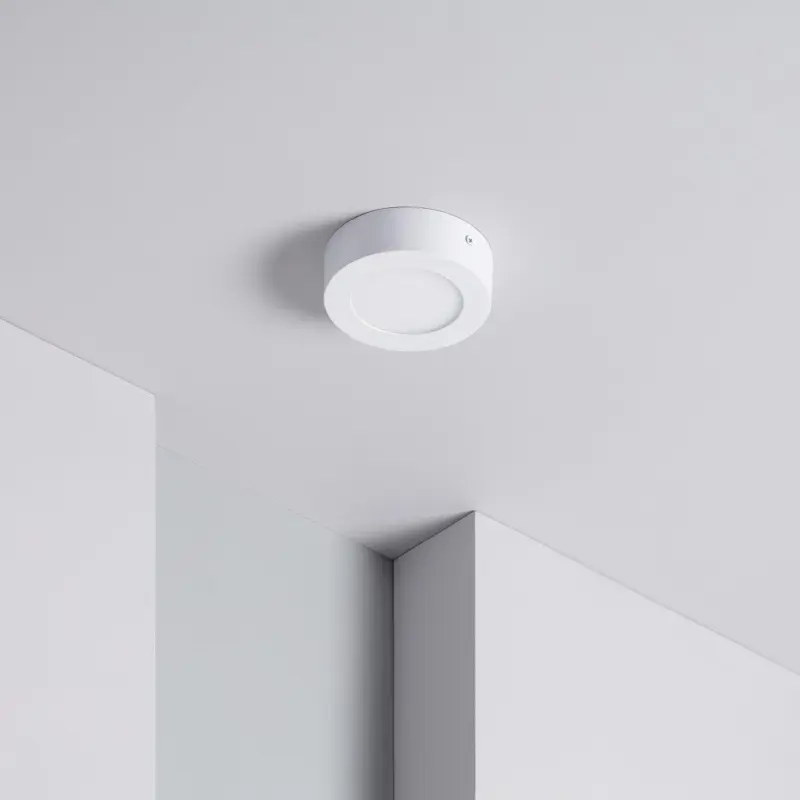 Ledkia LED-Deckenleuchte rund 6W 4000K Weiß – 480 lm, Ø120 mm – Produktbild 2