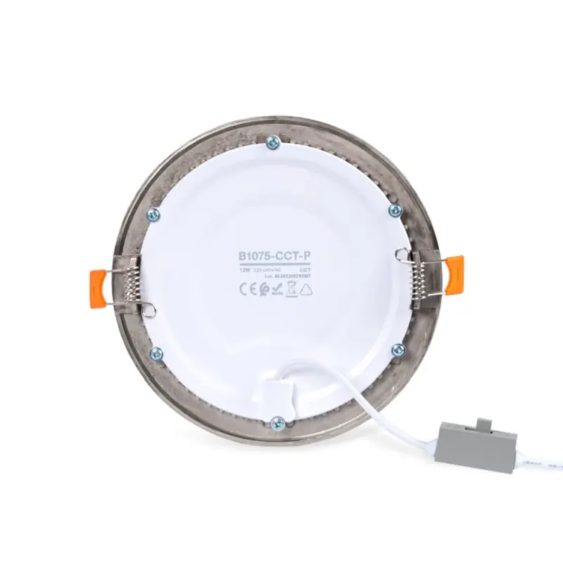 LED Einbaustrahler 12W CCT Schwarz – Detailansicht