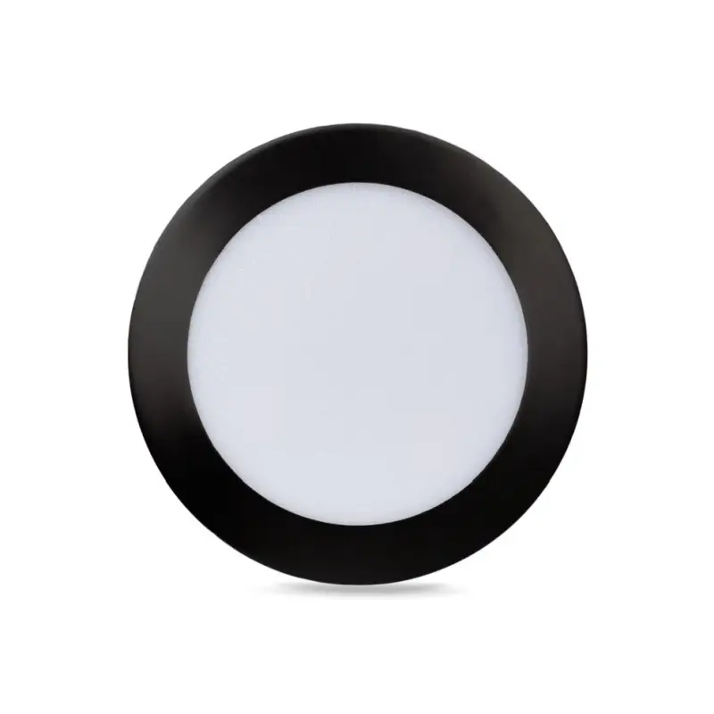 LED Einbaustrahler 12W CCT Schwarz – Frontansicht