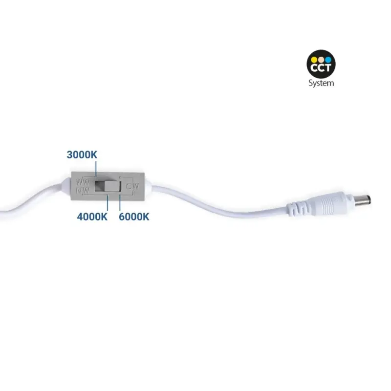 LED Einbaustrahler 12W CCT Schwarz – Lichtfarben 3000K 4000K 6000K