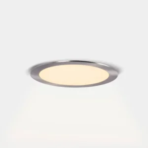 LED Einbaustrahler 12W CCT Silber – Frontansicht