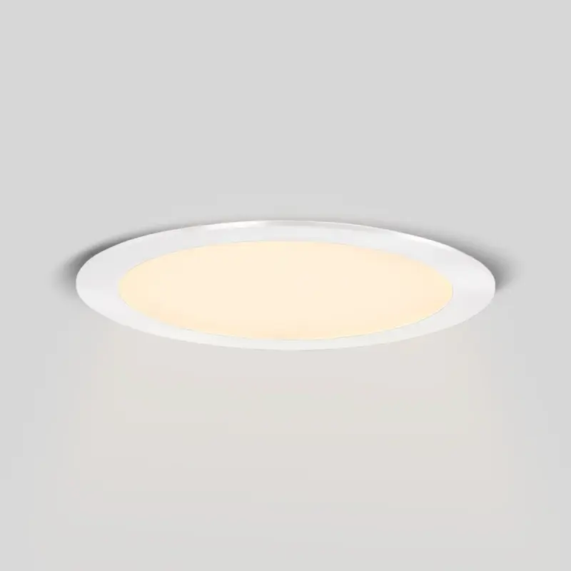 LED Einbaustrahler 18W CCT Silber – Frontansicht
