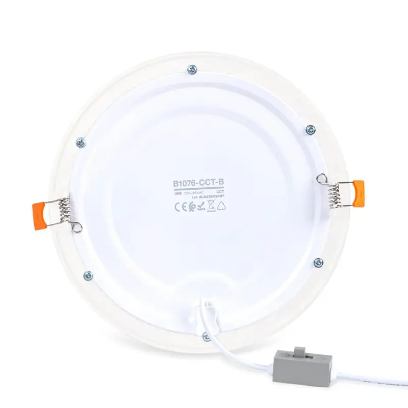 LED Einbaustrahler 18W CCT Silber – Produktansicht