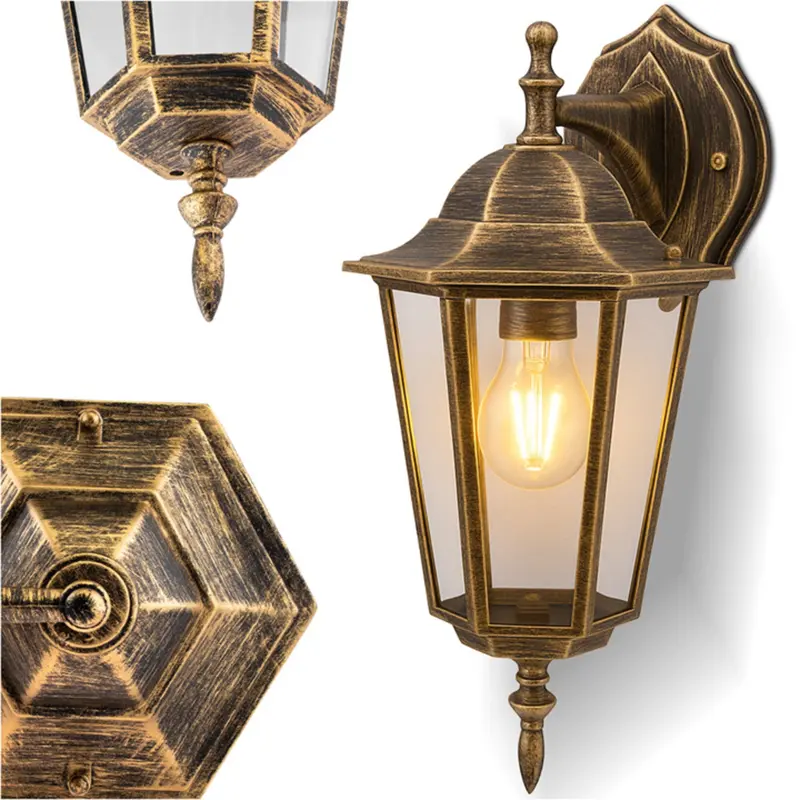 LED-Fassadenleuchte Außenwandleuchte E27 IP54 Patina KOBI