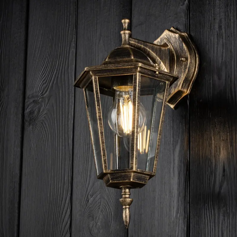 LED-Fassadenleuchte Außenwandleuchte E27 IP54 Patina KOBI – Bild 2