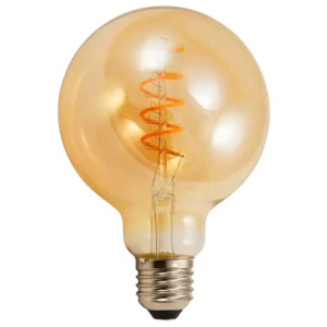 LED Filament Globelampe McShine "Retro" E27, 4W, 280lm, warmweiß, goldenes Glas