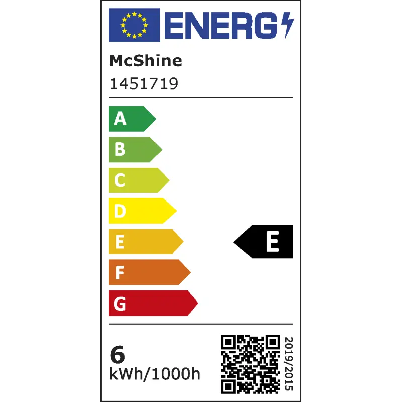 LED Filament Glühlampe McShine "Filed", E27, 6W, 670 lm, warmweiß – Bild 2
