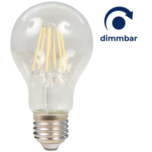 LED Filament Glühlampe McShine "Filed", E27, 7W, 820 lm, warmweiß, dimmbar, klar