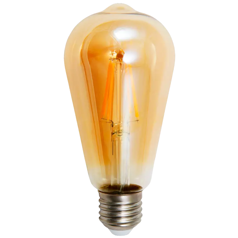 LED Filament Glühlampe McShine "Retro" E27, 4W, 420lm, warmweiß, goldenes Glas